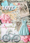 Decoupage Queen Rice Paper A4 - Love is in the Air
