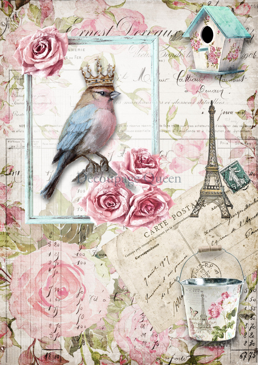 Decoupage Queen Rice Paper A4 - Forever Yours