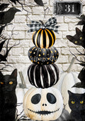 Decoupage Queen Rice Paper A4 - Tall Pumpkins