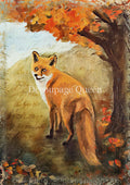 Decoupage Queen Rice Paper A4 - Teresa Rene Art - Painted Fox