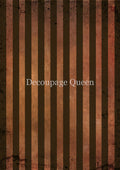 Decoupage Queen Rice Paper A4 - Orange and Brown Stripes