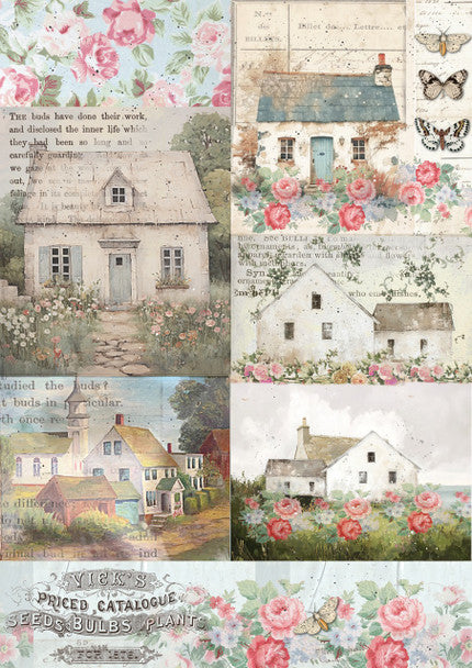 Decoupage Queen Rice Paper A4 - Ellen J Goods - Sunnycrest Cottages