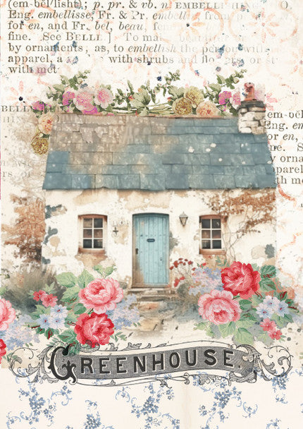 Decoupage Queen Rice Paper A4 - Ellen J Goods - Spring Cottage