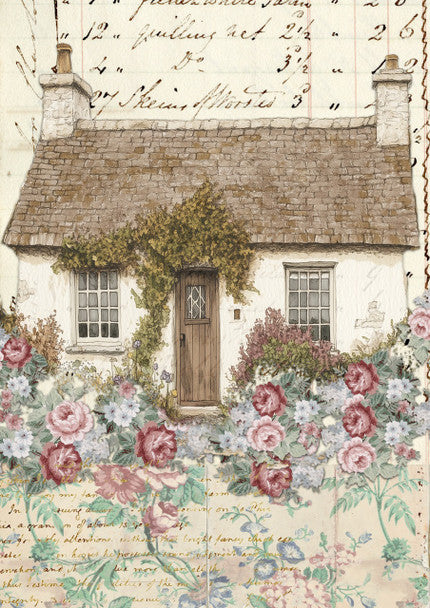 Decoupage Queen Rice Paper A4 - Ellen J Goods - Garden Cottage