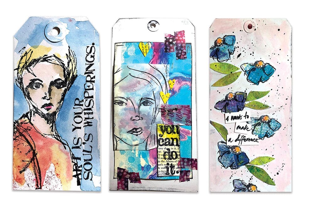Ranger - Dina Wakley Media White Tag Assortment #3 & #5