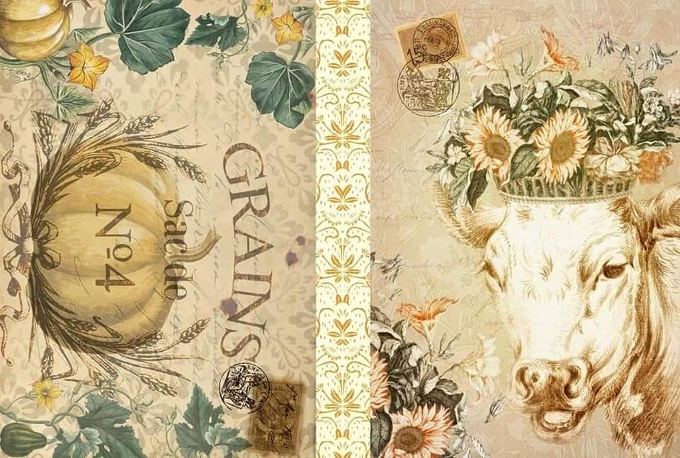 Roycycled Decoupage Paper - Fall Project Blocks B (Retired)