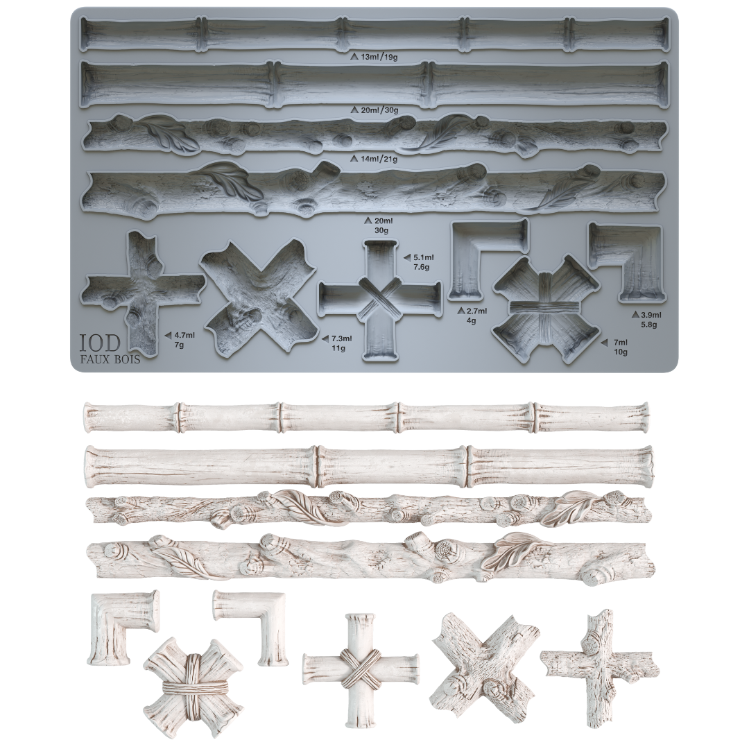 IOD Mould - Faux Bois (Retired)
