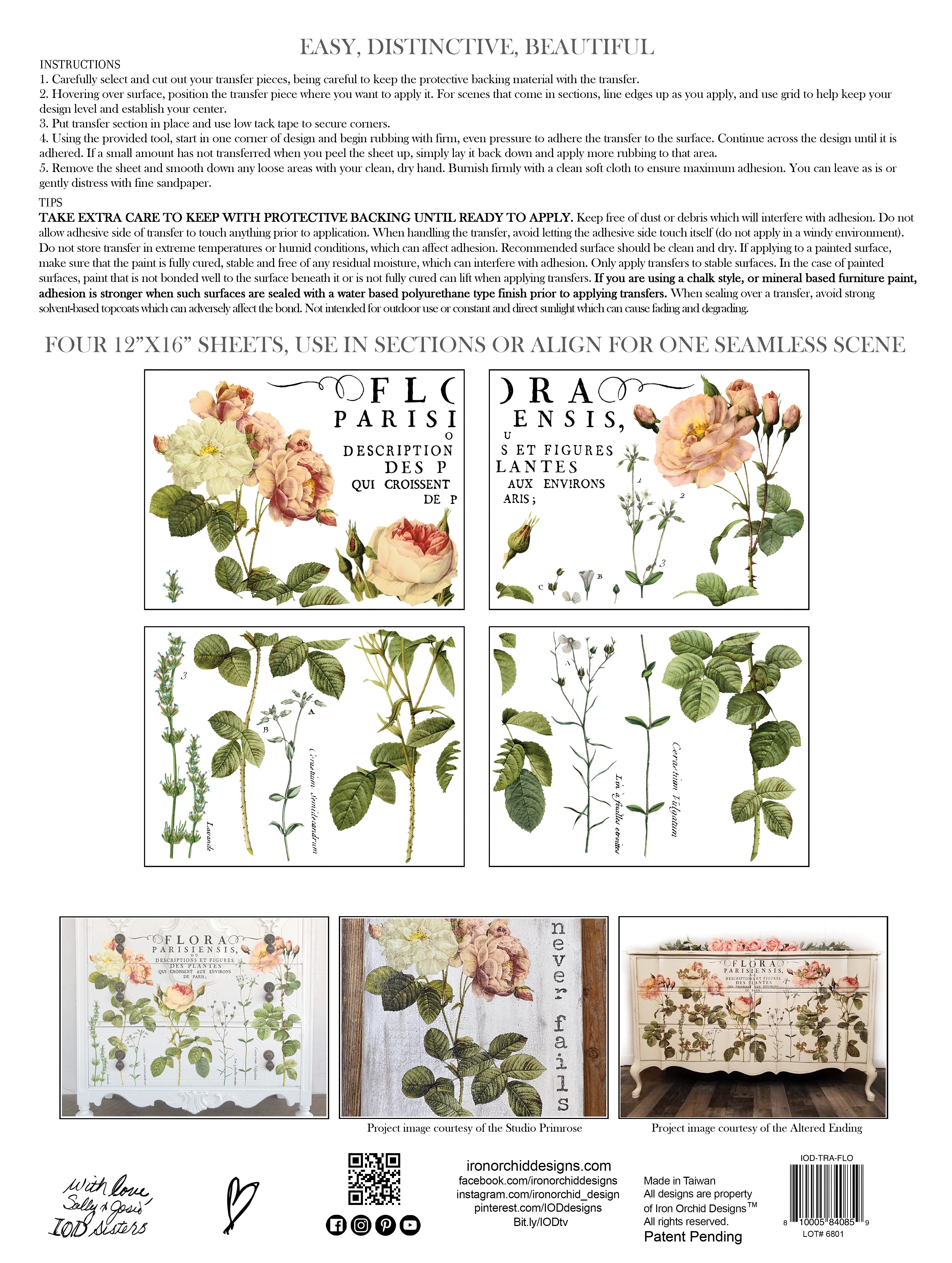 IOD Transfer - Flora Parisiensis