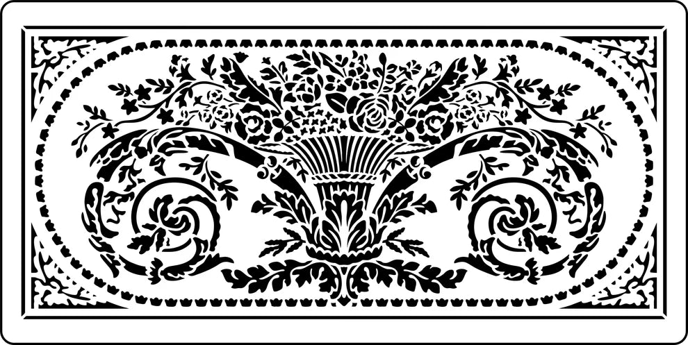 JRV Stencil - French Wall Panel