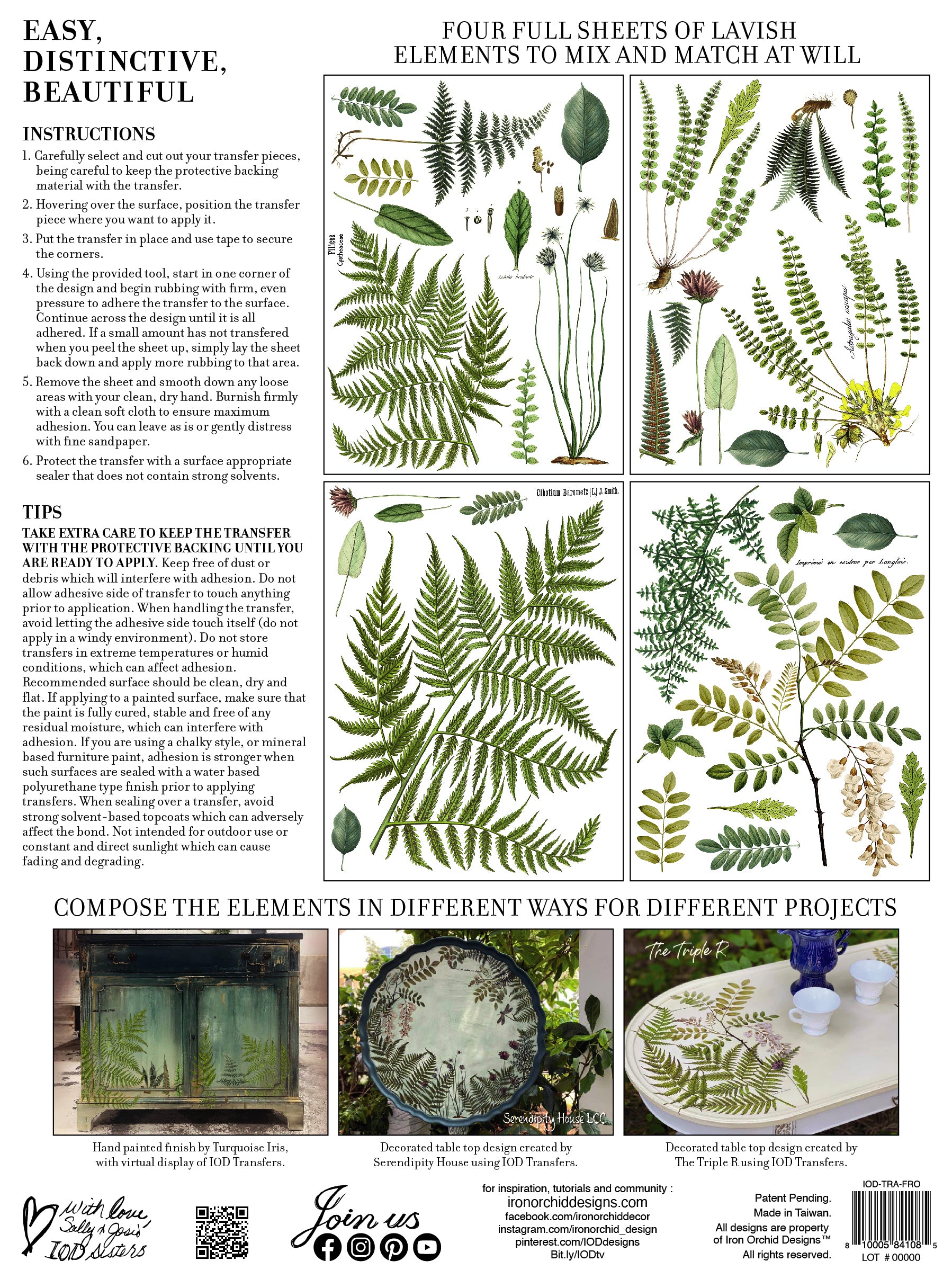 IOD Transfer - Fronds Botanical