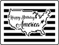 JRV Stencil - Happy Birthday America