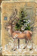 Decoupage Queen Rice Paper A4 - Ellen J Goods - Forest Friends