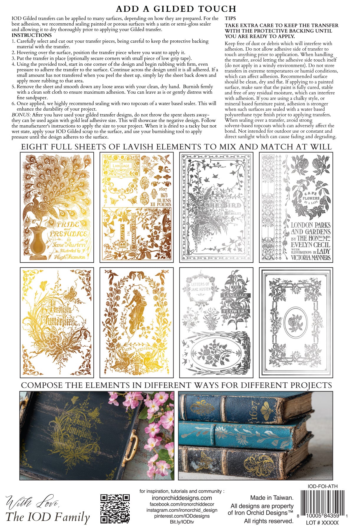 IOD Gilded Transfer - Athenaeum