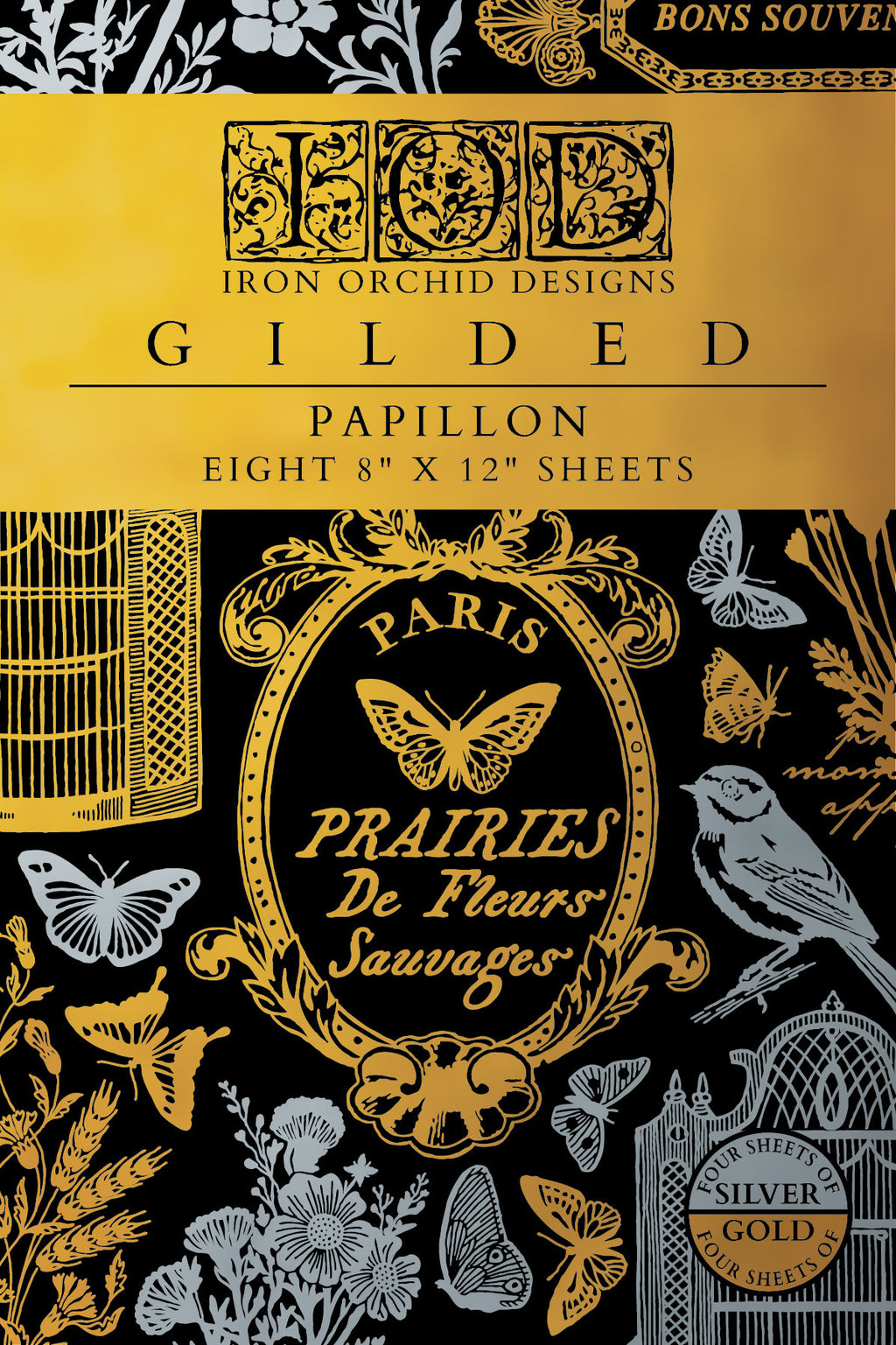 IOD Gilded Transfer - Papillon