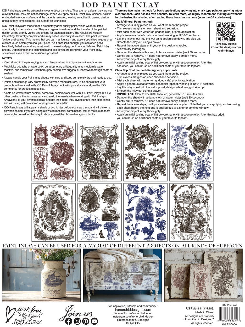 IOD Paint Inlay - Hameau De La Reine
