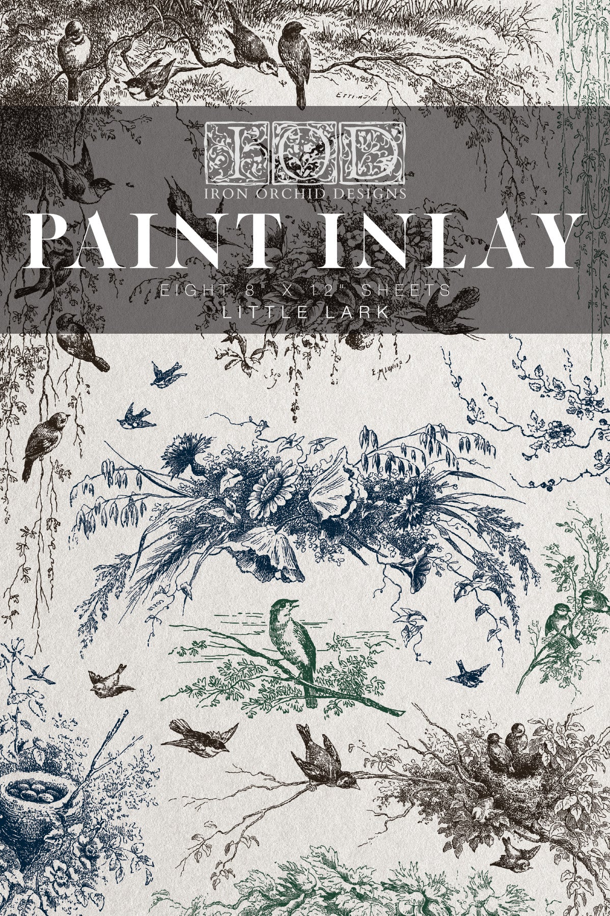 IOD Paint Inlay - Little Lark