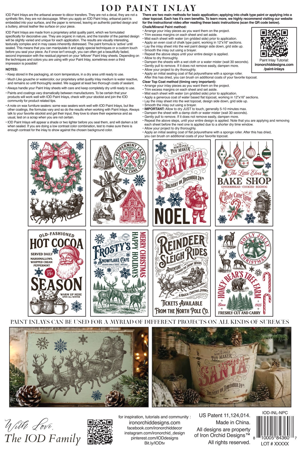 IOD Paint Inlay - The North Pole Co.