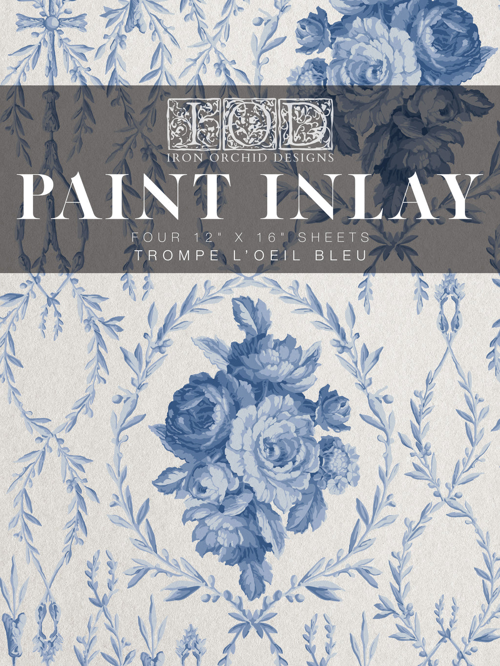 IOD Paint Inlay - Trompe L'Oeil Bleu