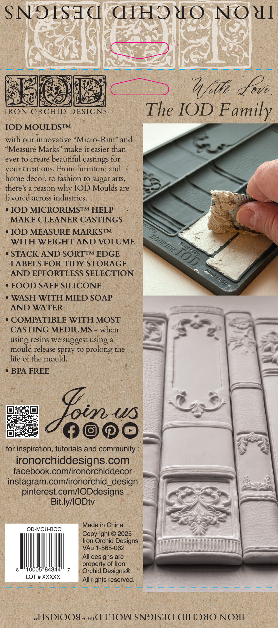 IOD Mould - Bookish