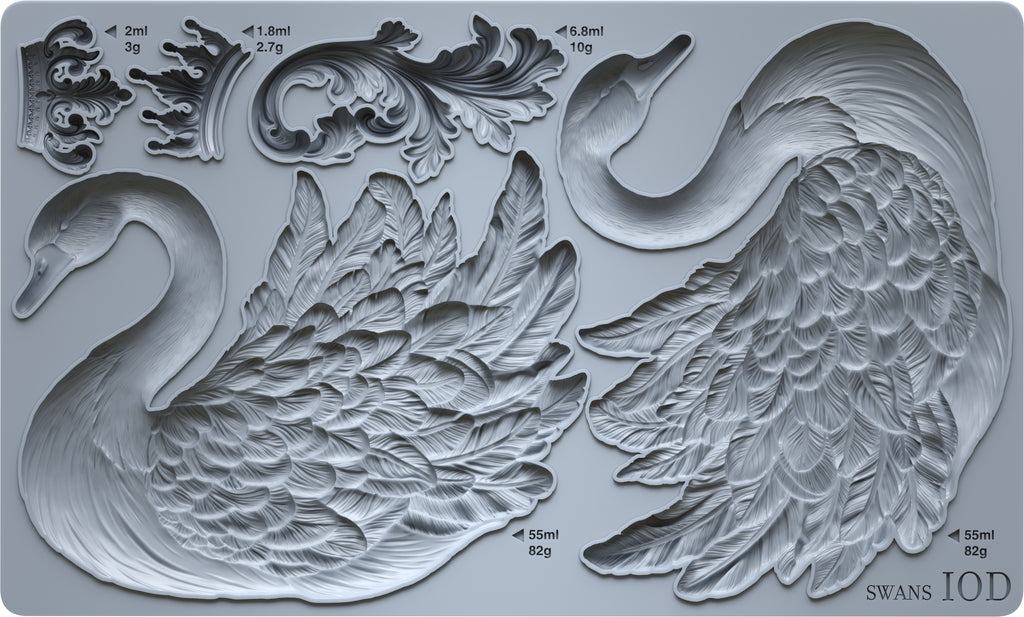 IOD Mould - Swans