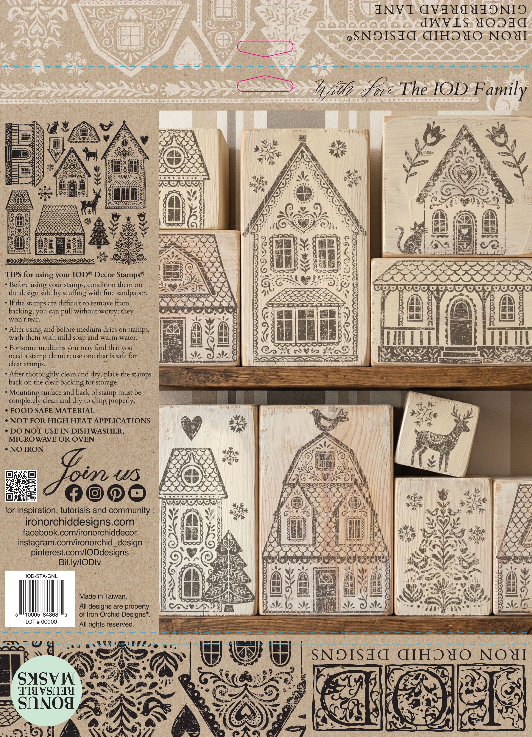 IOD Stamp - Gingerbread Lane