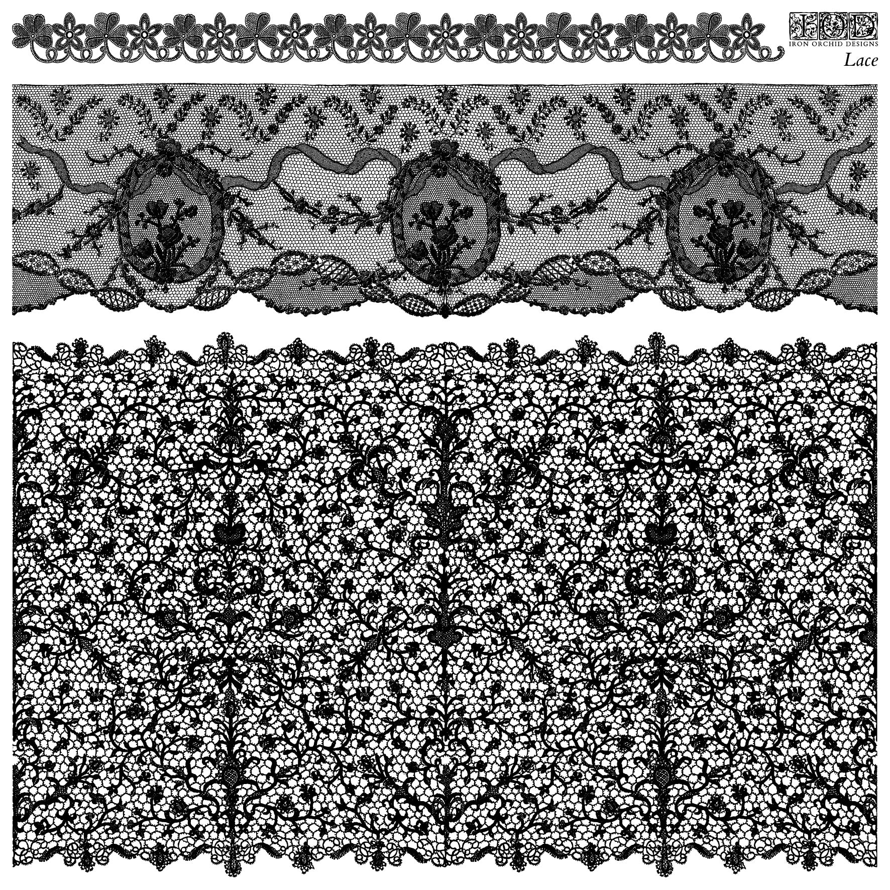 IOD Stamp - Lace