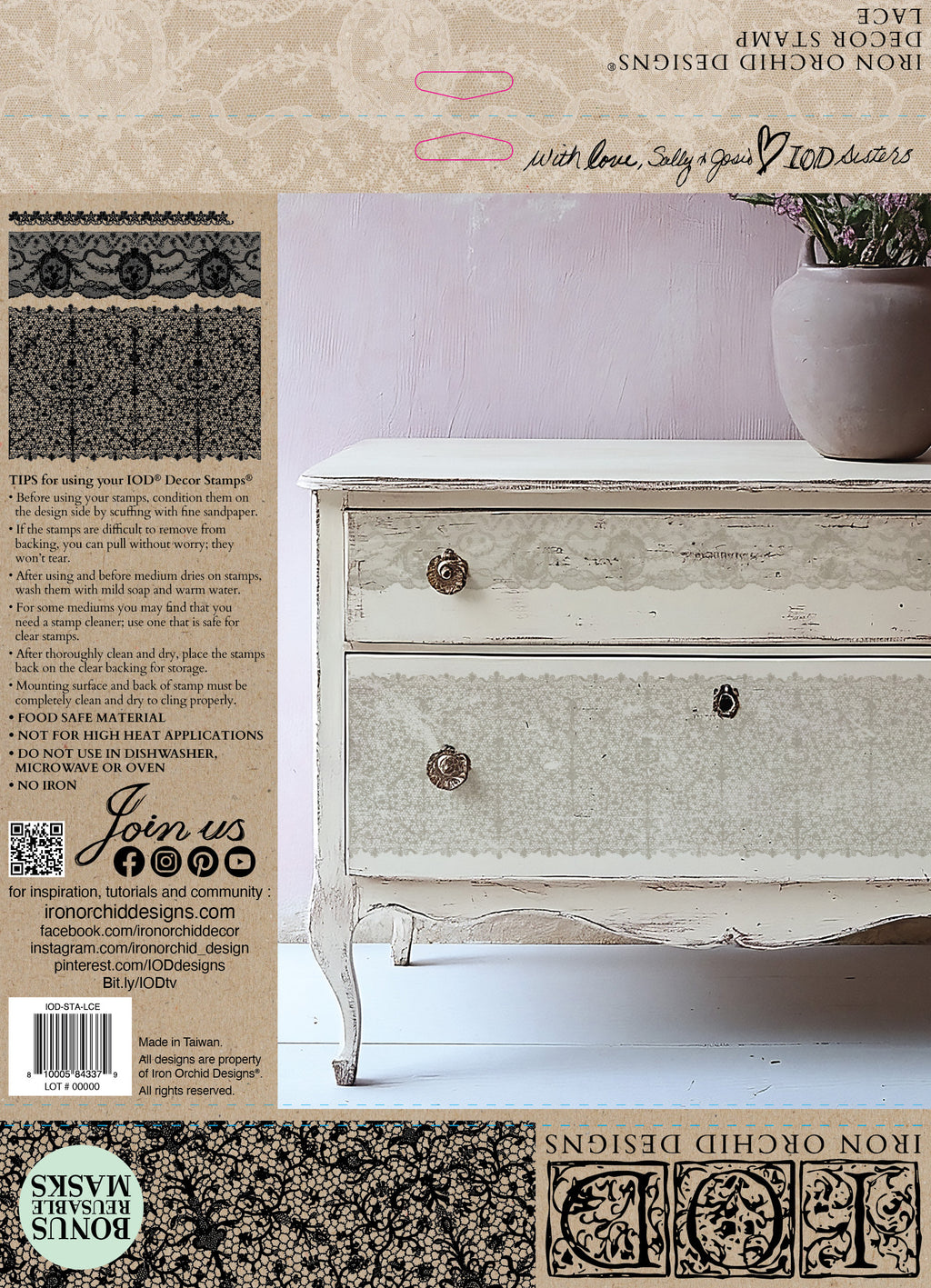 IOD Stamp - Lace