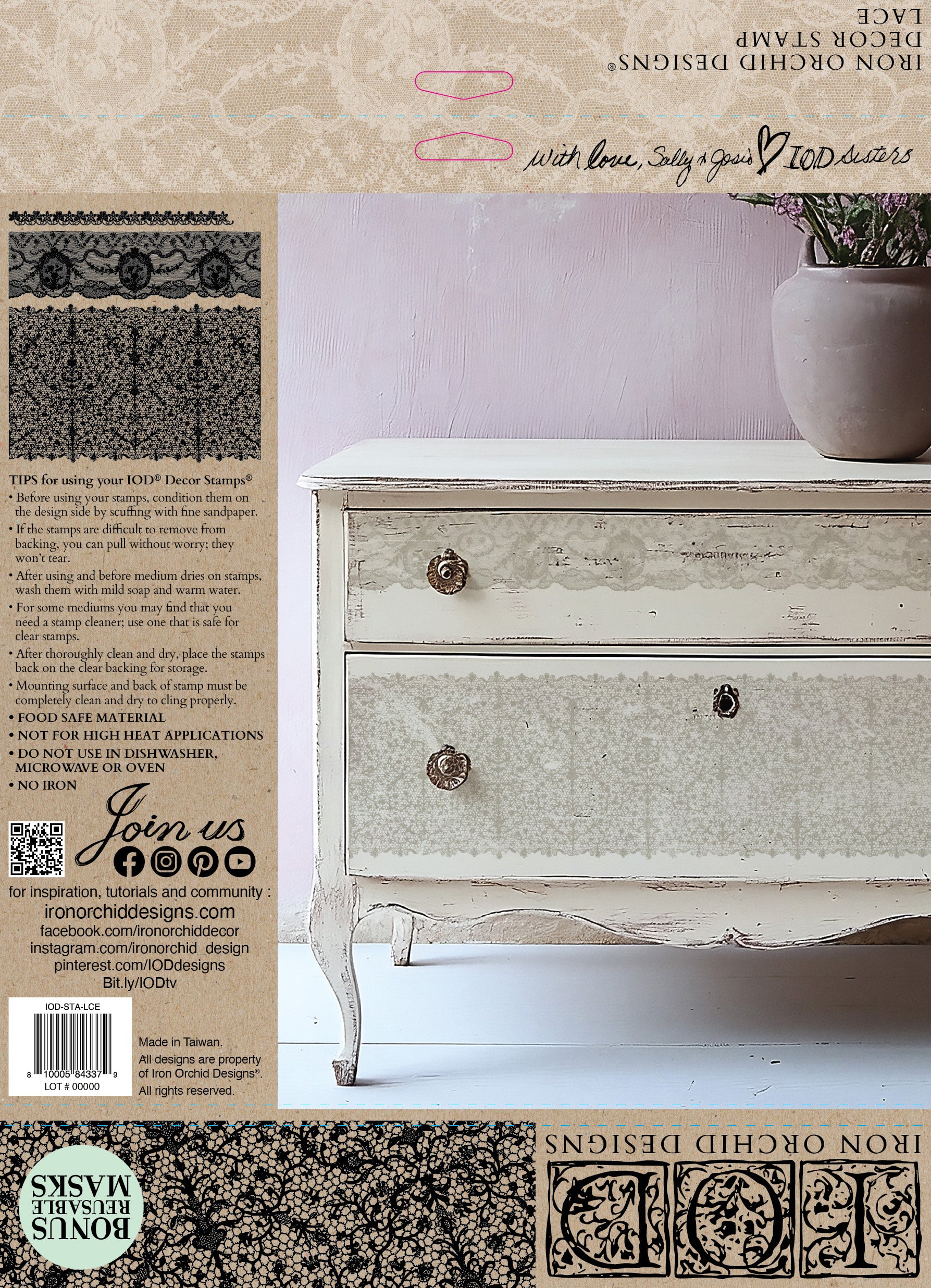 IOD Stamp - Lace