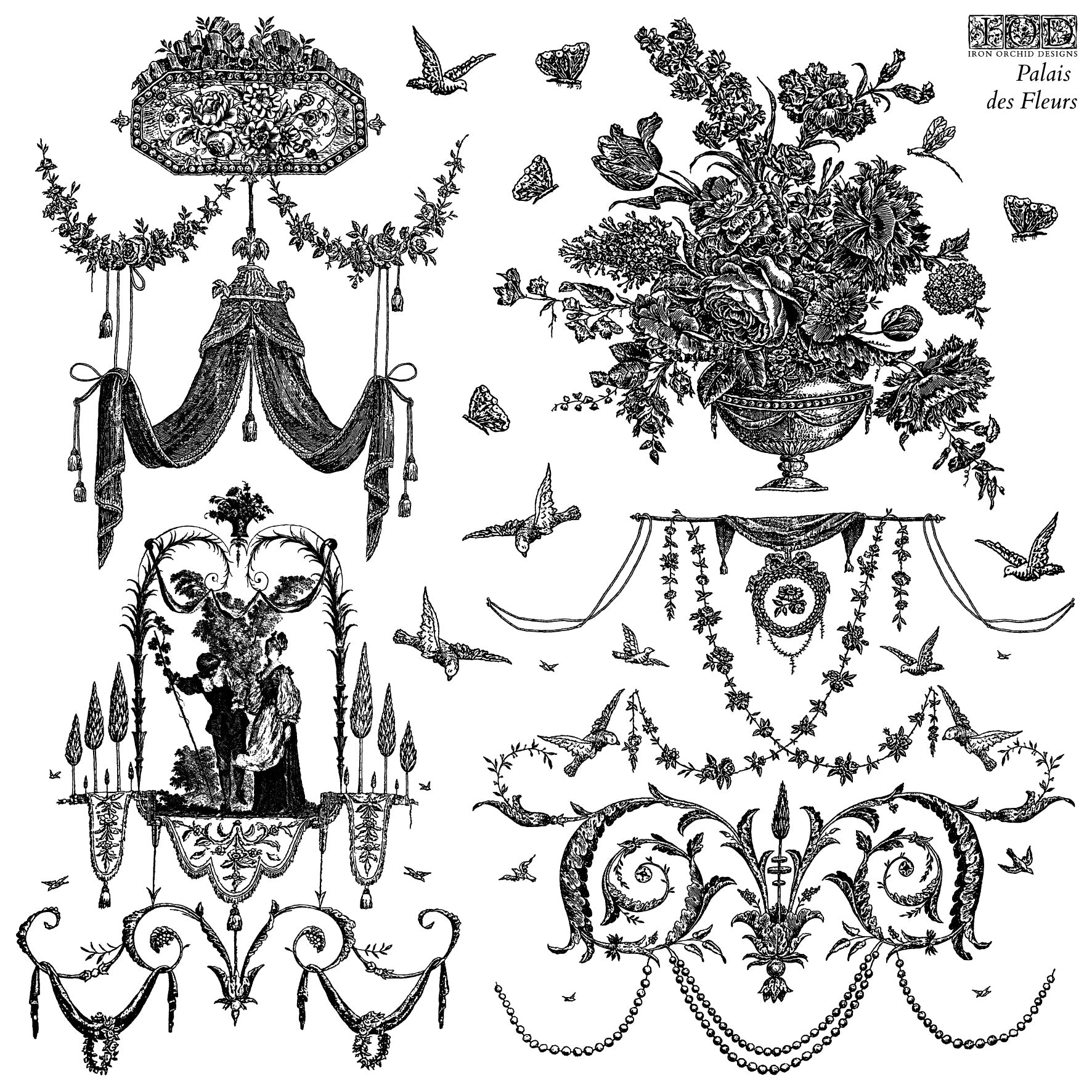 IOD Stamp - Palais des Fleurs