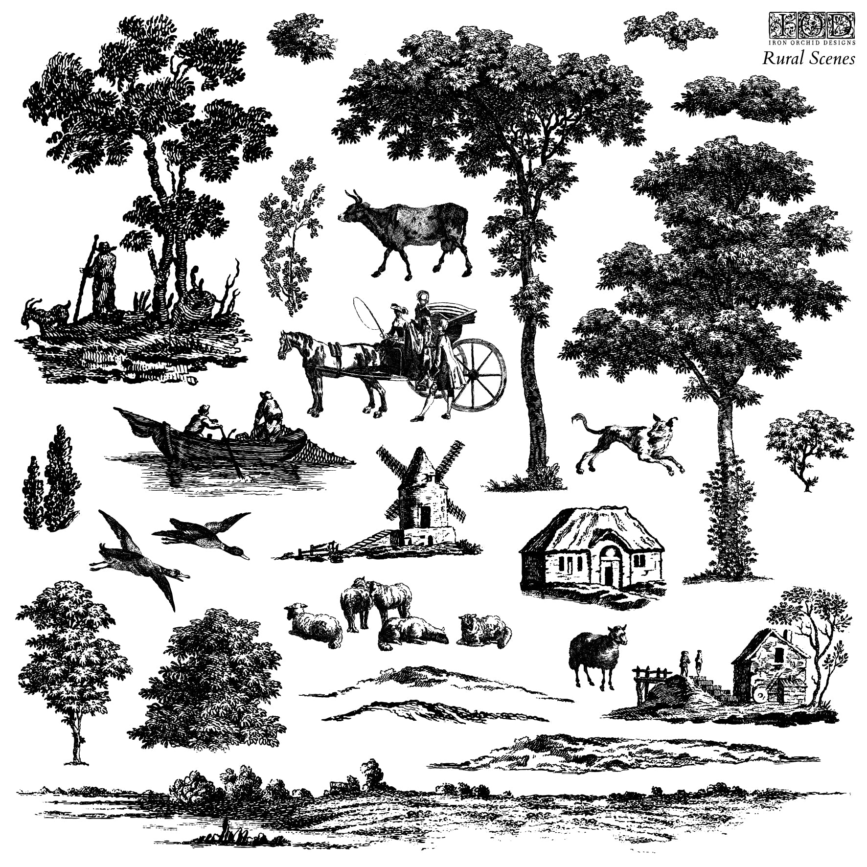 IOD Stamp - Rural Scenes (Retired)