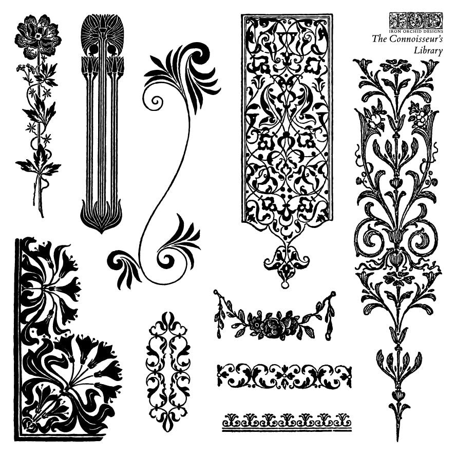 IOD Stamp Set - The Connoisseur's Library