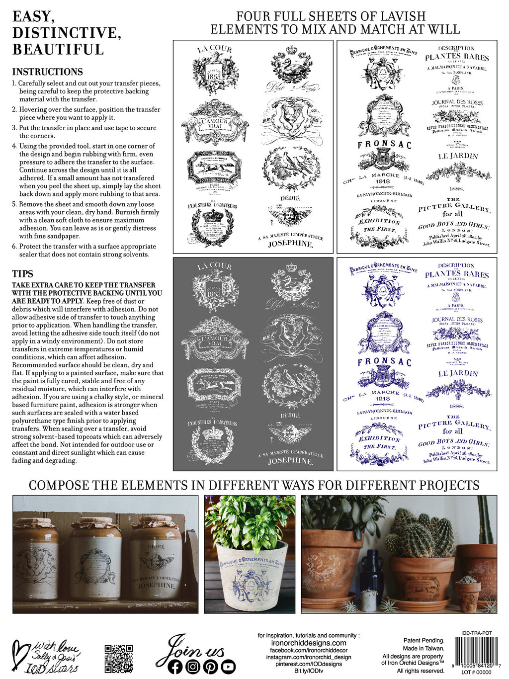 IOD Transfer - Traditional Pots