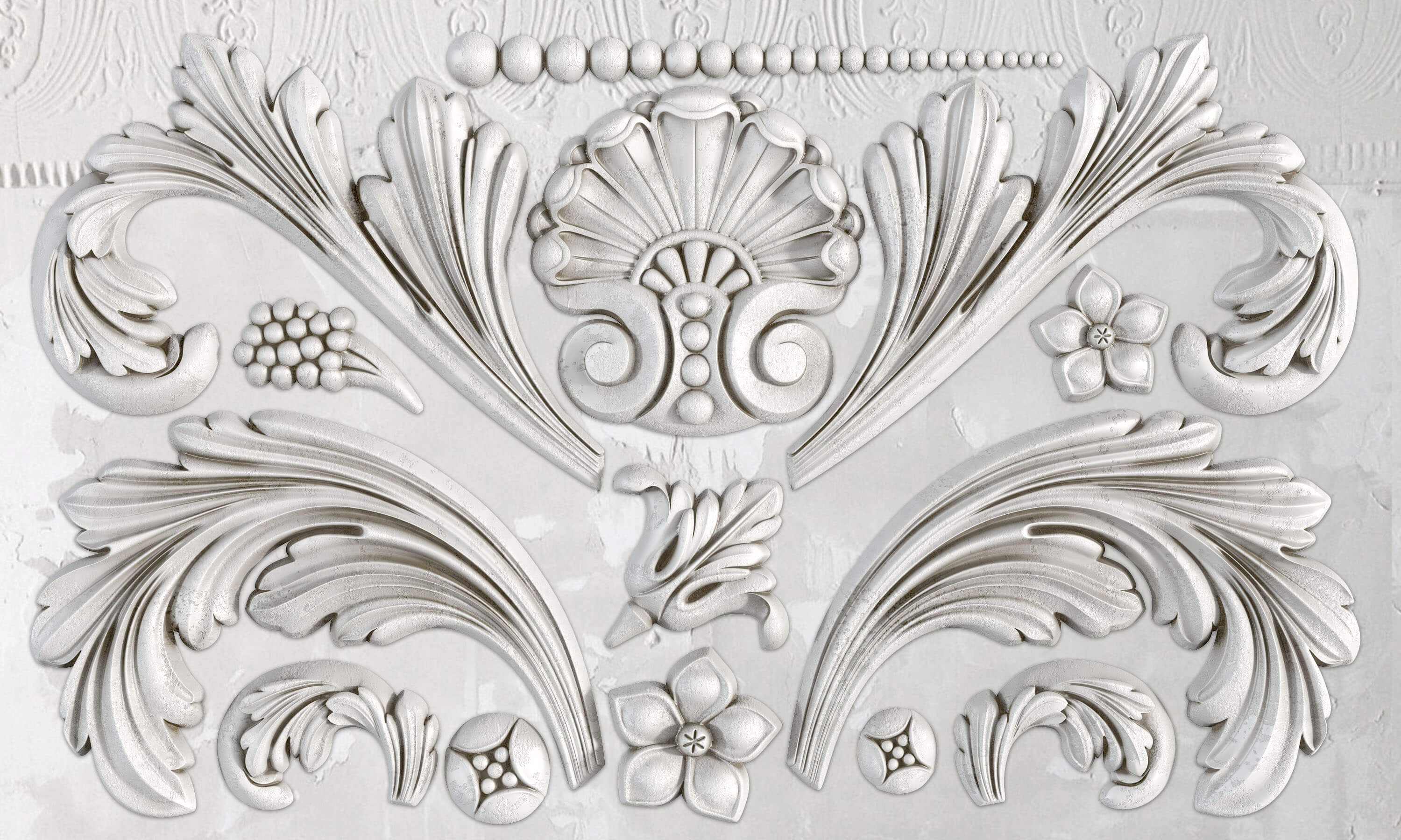 IOD Mould - Acanthus Scroll