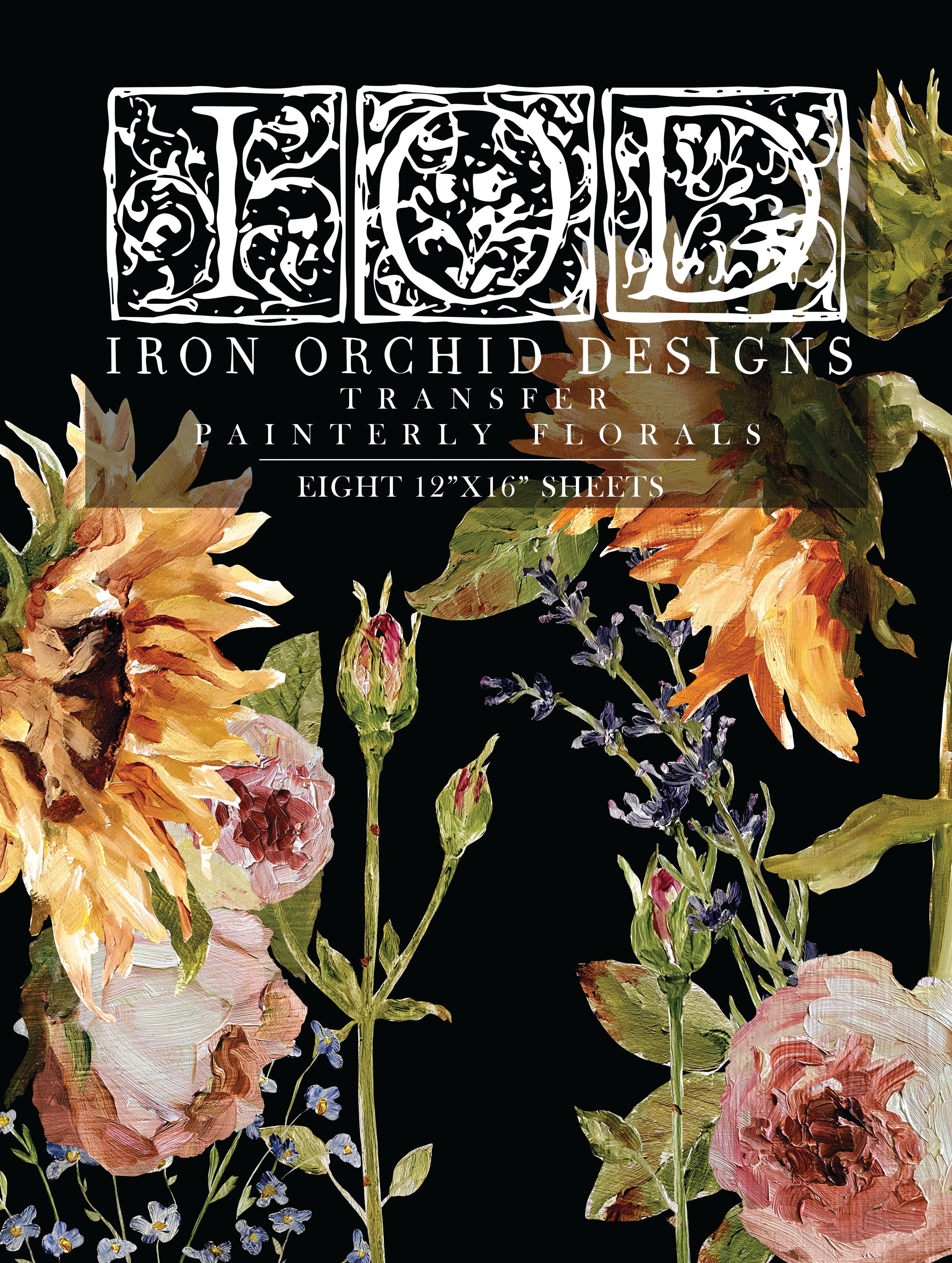 IOD Transfer - Painterly Florals