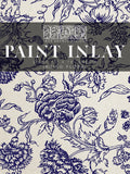 IOD Paint Inlay - Indigo Floral