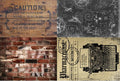 Roycycled Decoupage Paper - Industrial Project Blocks
