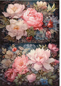 Decoupage Queen Rice Paper A4 - LaBlanche Fantasy Blooms