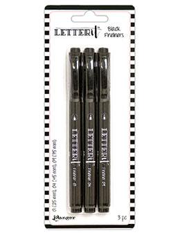 Ranger - Letter It™ Fineliner Black Pens (3 Pack)