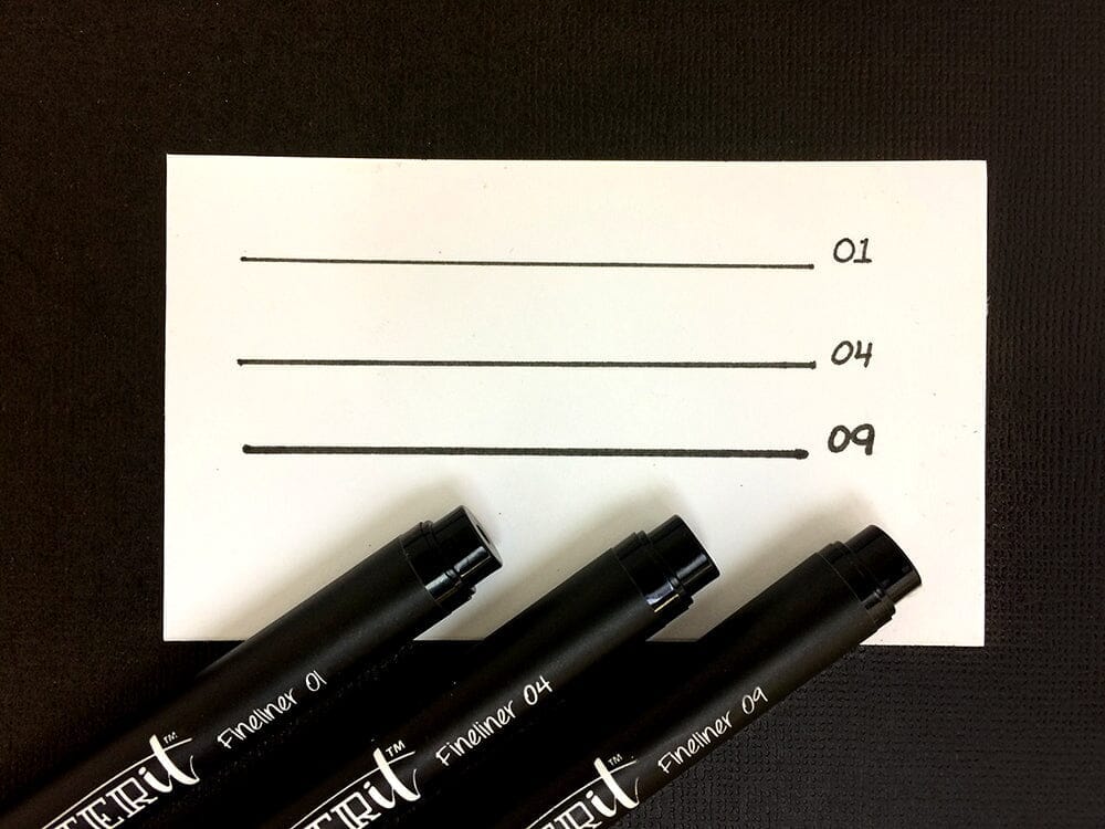 Ranger - Letter It™ Fineliner Black Pens (3 Pack)