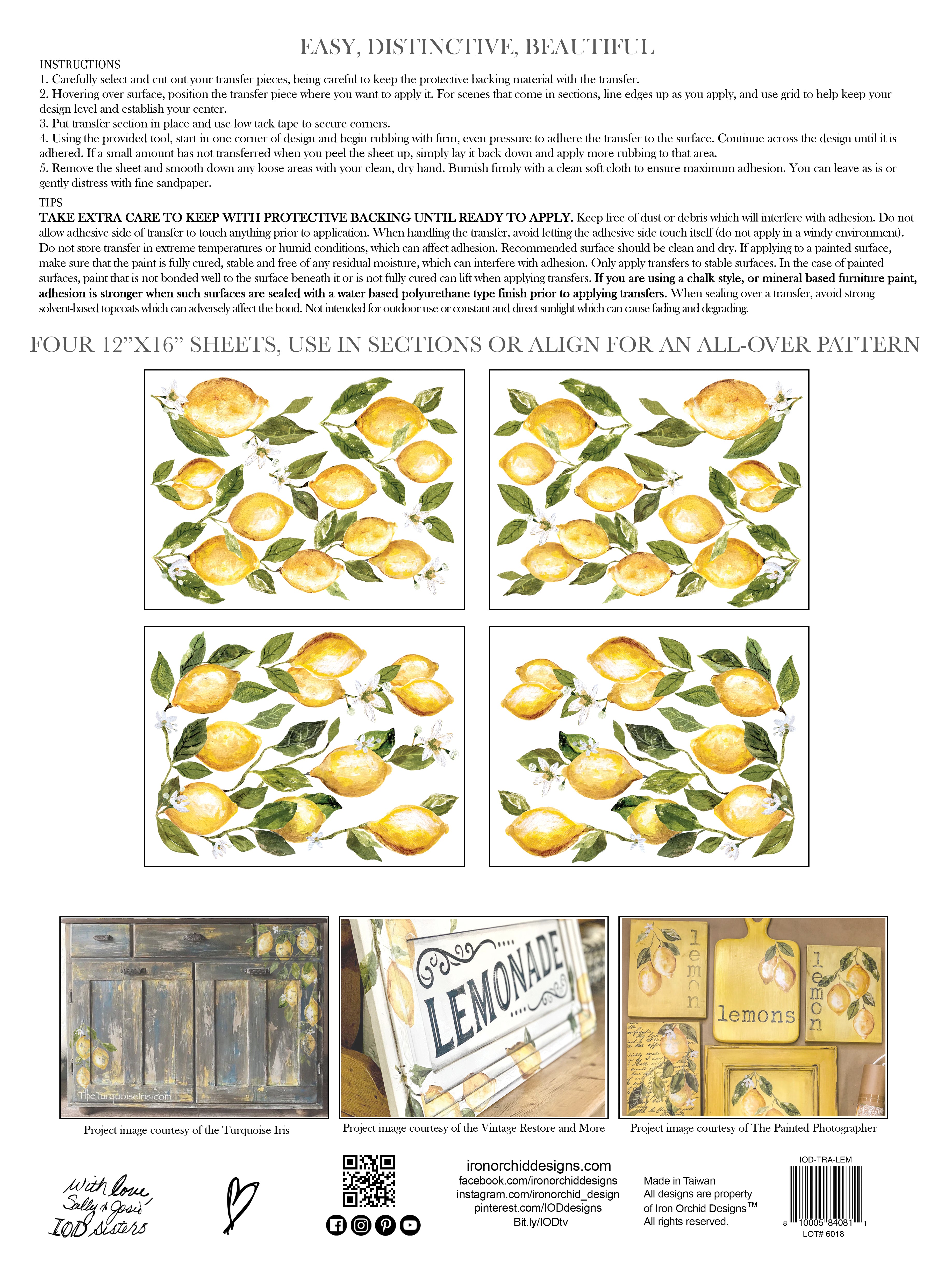 IOD Transfer - Lemon Drops (Retired)
