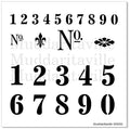 Muddaritaville Stencil - Numbers