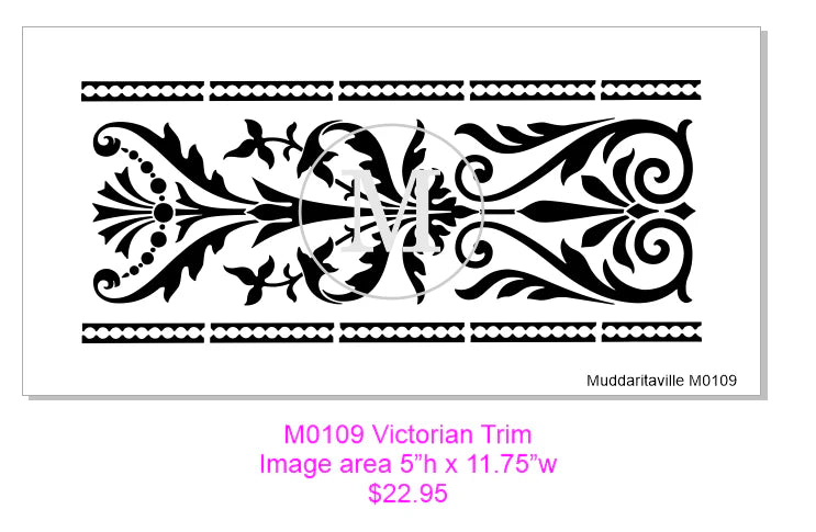 Muddaritaville Stencil - Victorian Trim