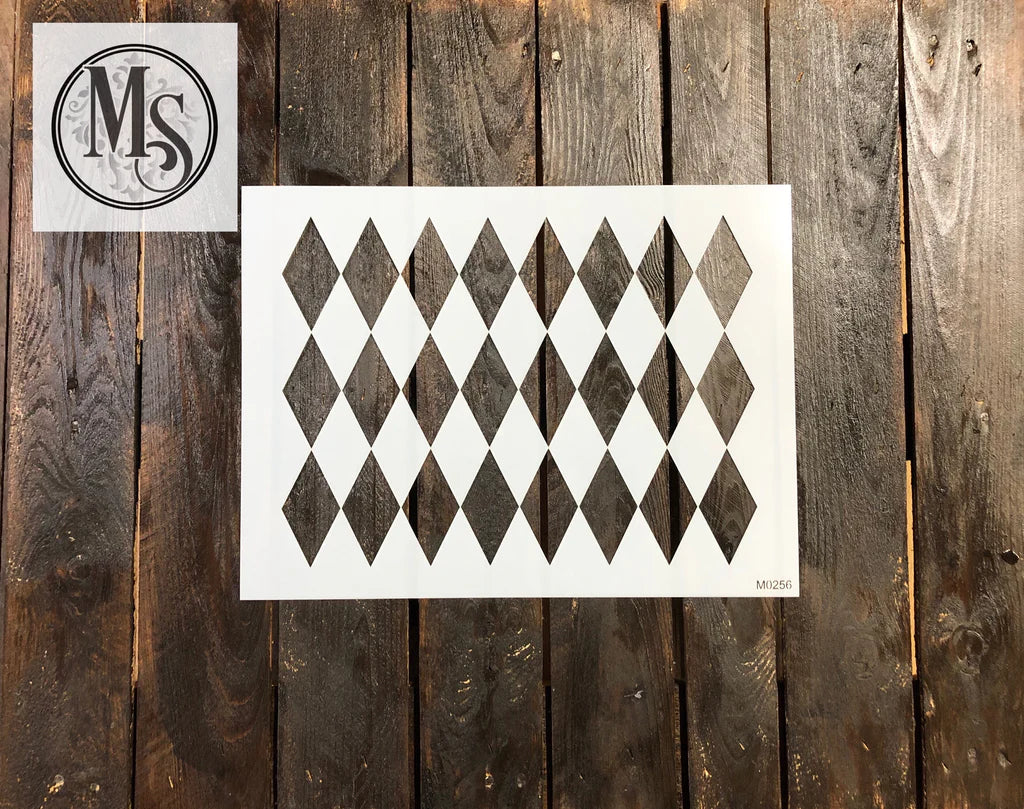 Muddaritaville Stencil - Harlequin