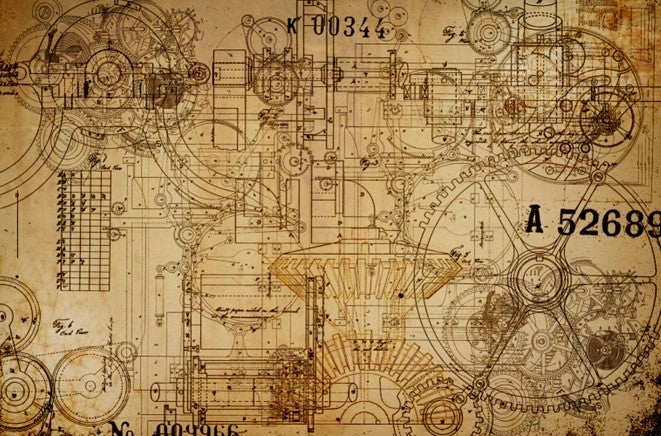 Roycycled Decoupage Paper - Mechanics