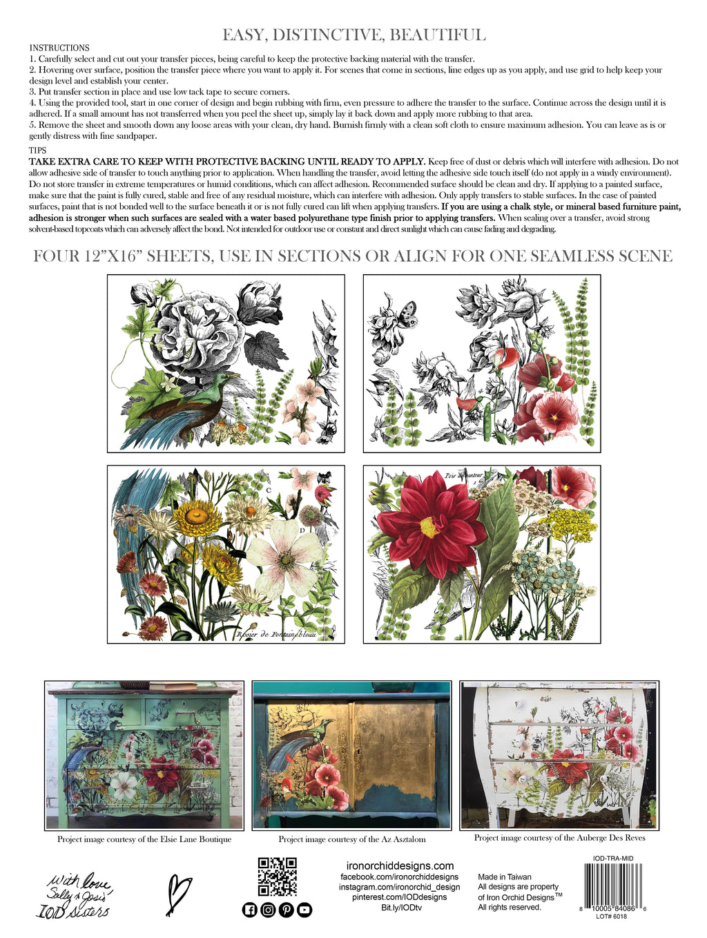 IOD Transfer - Midnight Garden