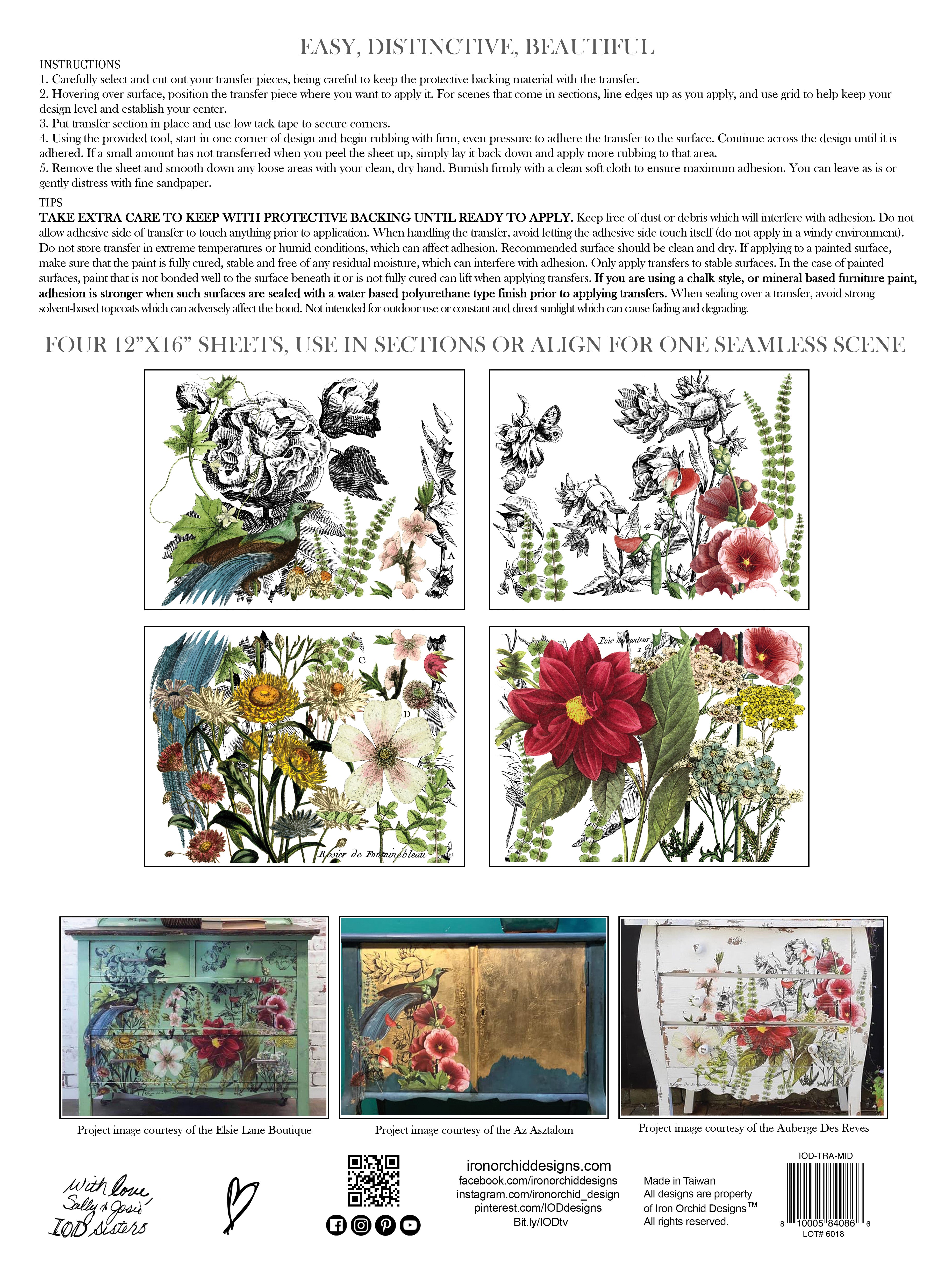 IOD Transfer - Midnight Garden