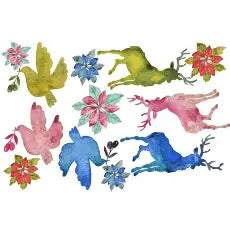 Roycycled Decoupage Paper - Watercolour Animals (Retired)
