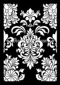 Decoupage Queen Stencil - Dainty and the Queen Baroque Rug