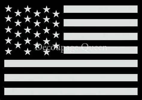 Decoupage Queen Stencil - Stars and Stripes
