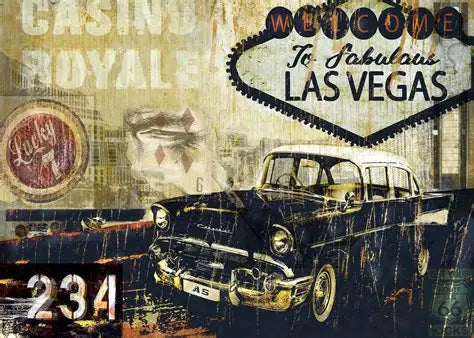 Decoupage Queen Rice Paper A4 - Andy Skinner Fabulous Las Vegas